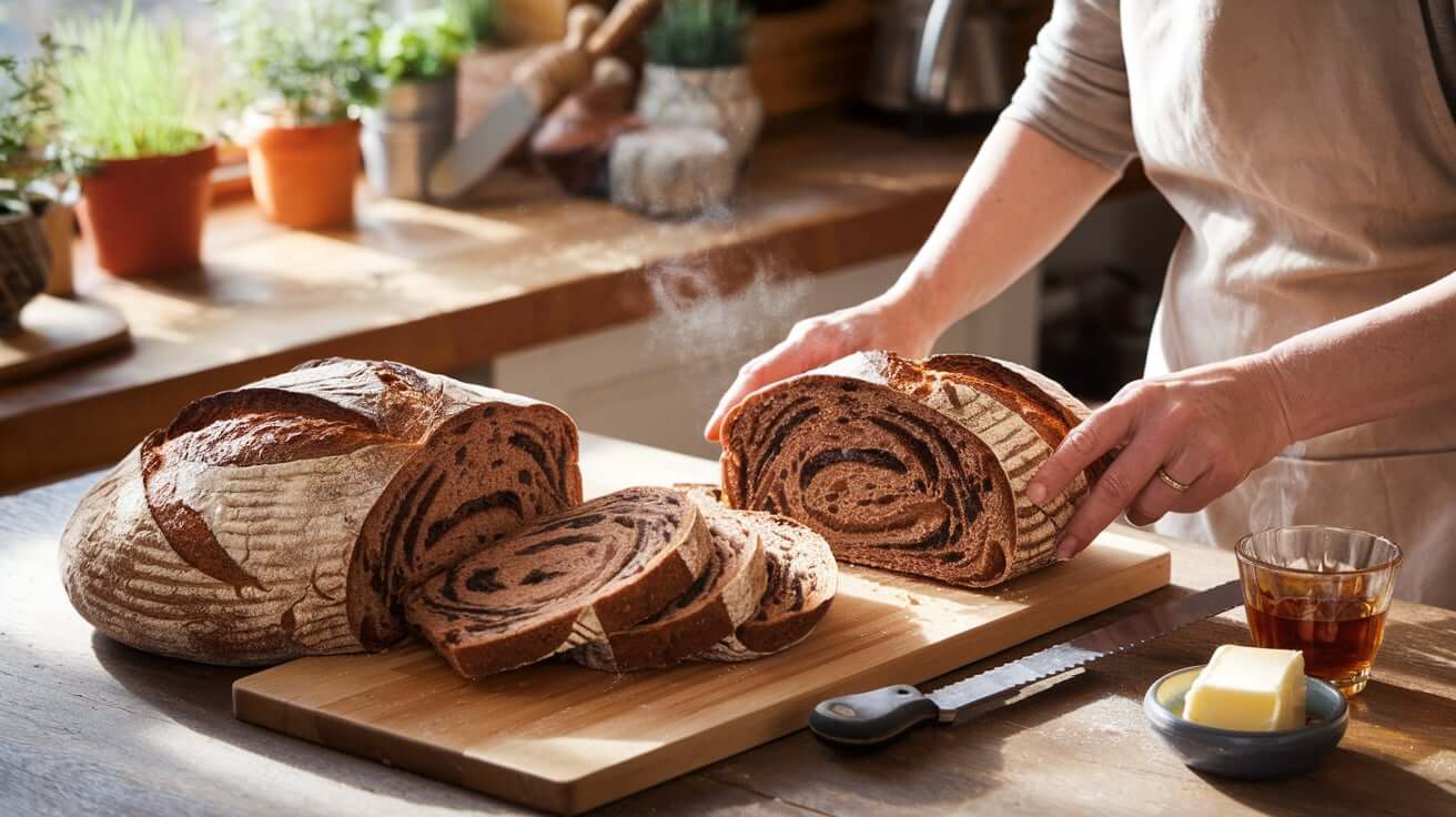 Marbled Rye Bread for Artisan Bakers